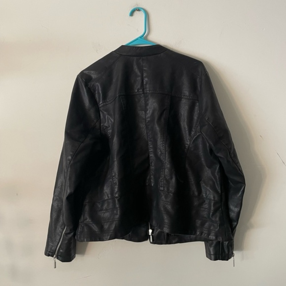 BACCINI Women Leather Jacket Size 1X - Picture 4 of 4